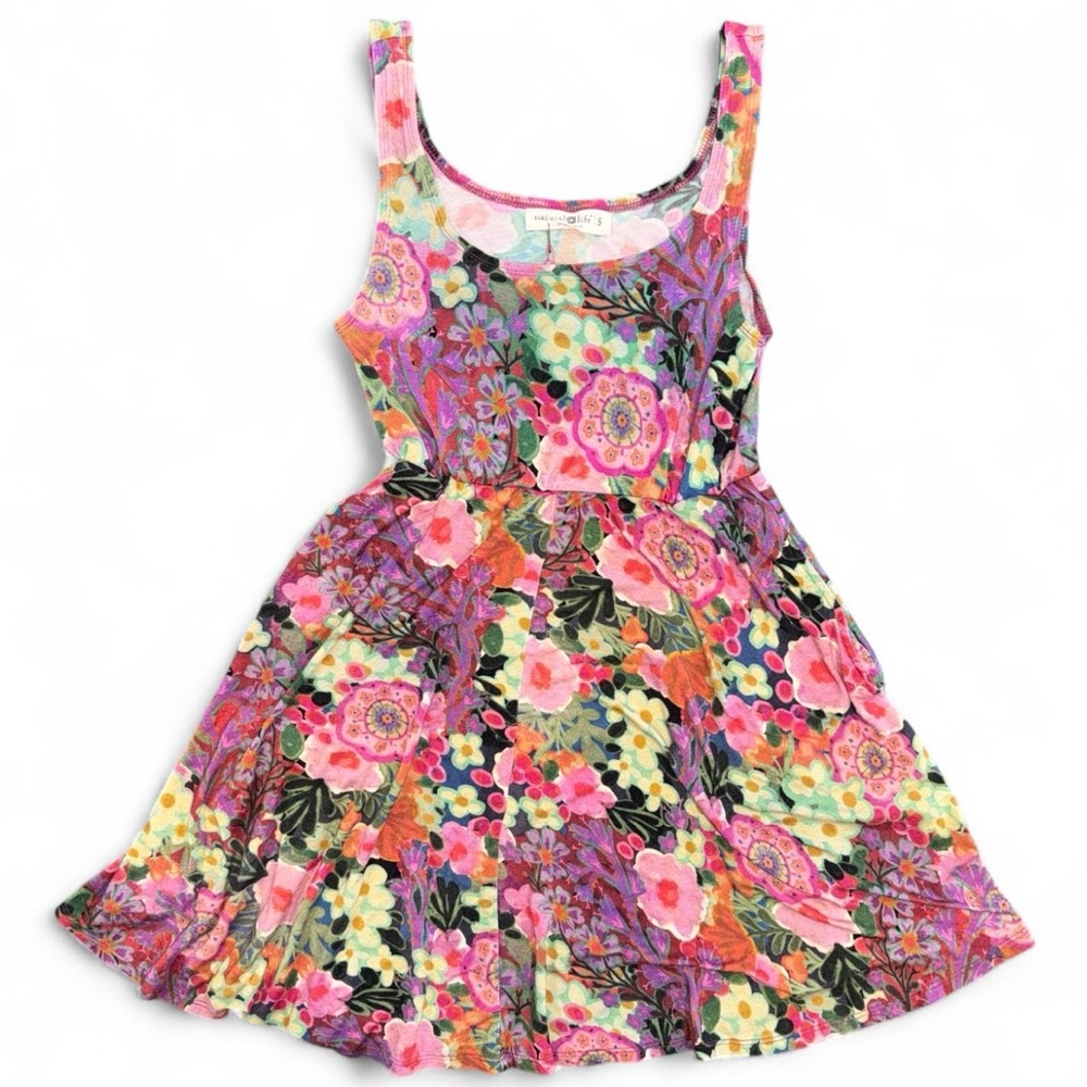 NWT Natural Life Opal Buttersoft Ballet Dress Size Small Floral A-Line Stretch - Picture 2 of 10